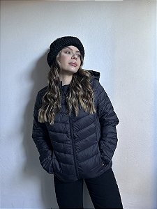 JAQUETA PUFFER PRETA AURORA
