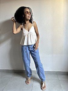 CALÇA BARREL JEANS MÉDIO