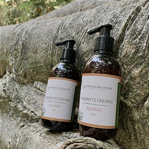 Kit promocional 3 sabonetes líquidos de açafrão