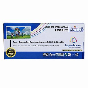 Cartucho de Toner Compativel Samsung D111L 1.8k c/chip Printech**