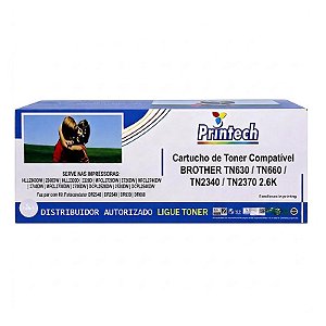 Cartucho de Toner Compatível Bhother TN630 / TN660 / TN2340 / TN2370 2.6K Printech