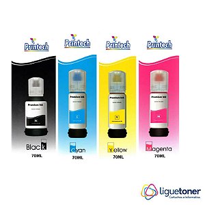 Kit 4 cores Tinta Compativel Epson ET 544 / 504 Cores Printech