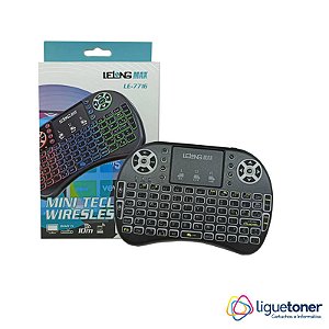 Mini Teclado Keyboard Sem Fio Com Bateria Recarregável Cores Idioma Português Brasil
