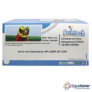 Cartucho de Toner Compatível HP Q7551X 12K Printech