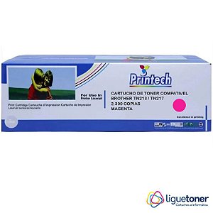 Cartucho de Toner Compatível BROTHER TN213 / TN217 MAGENTA 2.3K Printech