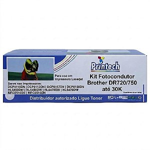 Kit Fotocondutor Compatível BROTHER DR3302 /DR720 DR750 30K Pritech*