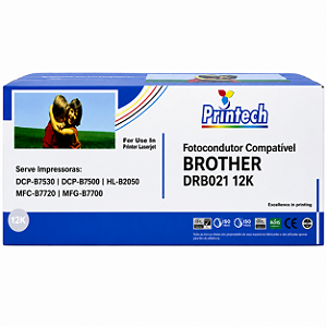 Fotocondutor Compatível BROTHER DRB021 12K Printech