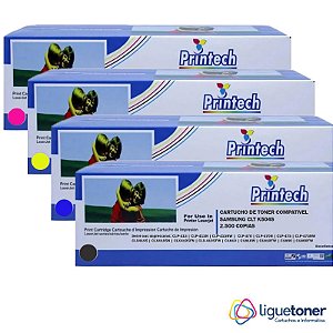 KIT Cartucho de Toner Compatível SAMSUNG CLT K504S BLACK CYAN YELLOW MAGENTA Printech
