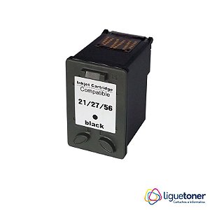 Cartucho de Tinta Compatível HP 21/27/56XL BLACK 19ML *
