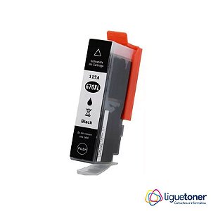 Cartucho de Tinta Compatível HP 670XL BLACK 22ML Microjet