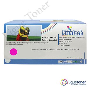 Cartucho de Toner Compatível KONICA MINOLTA C652/C552/TN613 MAGENTA 30K Printech