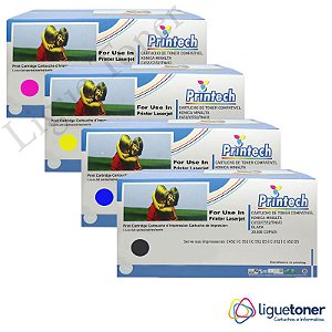 Kit Cartucho de Toner Compatível KONICA MINOLTA C652/C552/TN613 BLACK/CYAN/YELLOW/MAGENTA Printech