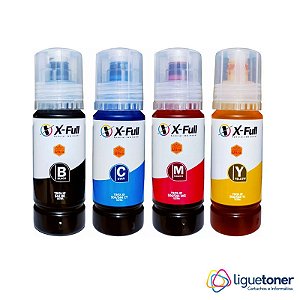 Kit 4 cores Tinta Compativel Epson ET 544 / 504 Cores X-Full