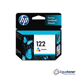 Cartucho de Tinta HP Original 122xl 2ML Color CH562HB