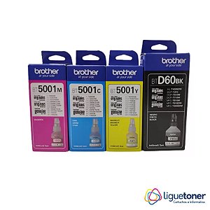 Kit 4 Cores Tinta Original BT5001 cores BTD60 preto