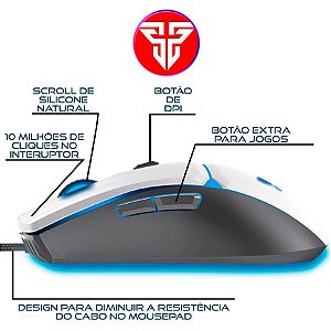Mouse Gamer Jogo Macro Crypto VX7 Space Fantech 8000DPI