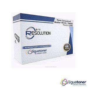 Cartucho de Toner Compatível BROTHER TN410 / TN420 / TN450 2.6K Pro Resolution
