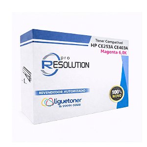 Toner Compatível CE253A CE403A MAGENTA 6.0K Pro Resolution
