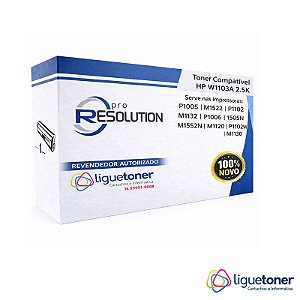 Toner Compatível HP W1103A 2.5K Pro Resolution