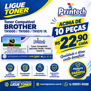 Cartucho de Toner Compativel Brother TN1000 / TN1060 / TN1070 1K Printech
