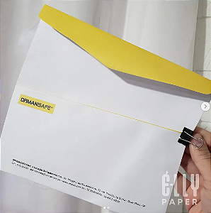 Envelope personalizado - Tamanho 11,5x23cm