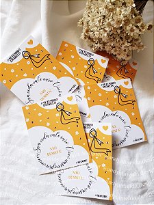 50 Cards 7x9cm para Moeda de Chocolate - Setembro Amarelo