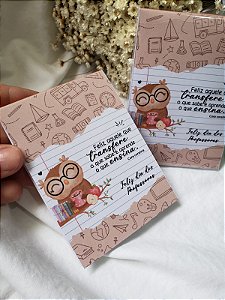 Bloquinhos Personalizados 10x7cm - Professores