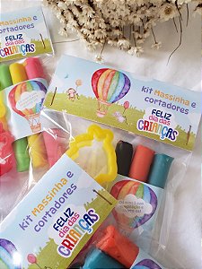 10 Kits Massinha e cortadores - Dia das crianças