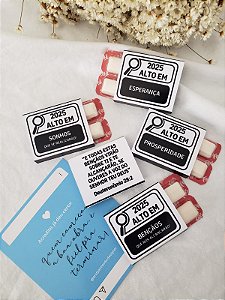 250 Chicletes personalizados "2025 ALTO EM"