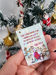 Tag 4x6cm - Natal Harmonia
