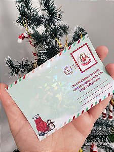 Postal para biscoito Natal Harmonia