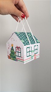 Caixa Casinha com alça Natal União