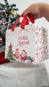 Sacola Natal Afeto - 16x19x15cm