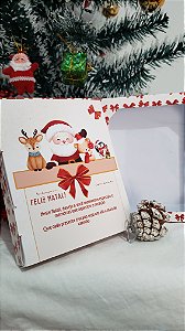 Caixinhas com visor de acetato Natal Laços
