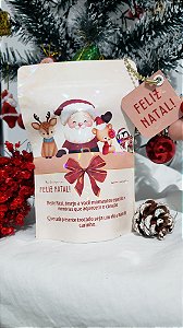 Saquinho Ziplock 10x15cm Holográfico - Natal Laços