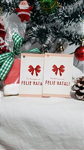 Tag 4x6cm - Natal Laço