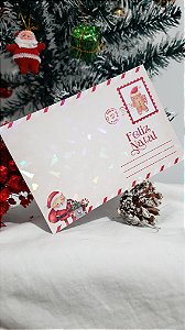 Postal para biscoito Natal Afeto