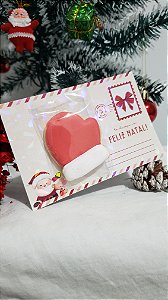 Postal para biscoito Natal Laços