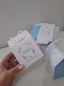 Sacola caixa P 12x8x6cm - PERSONALIZADA