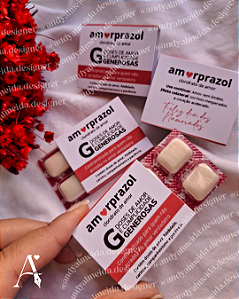 250 Chicletes personalizados AMORPRAZOL