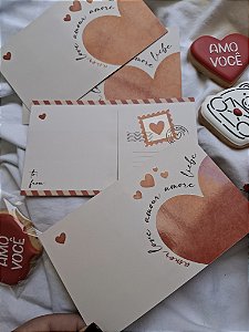 20 Un Postal/Cookie Card fosco com verniz localizado PRONTA ENTREGA