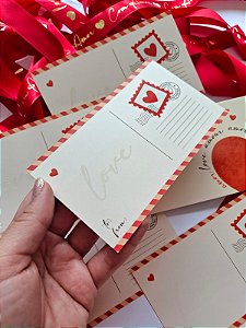 PRÉ VENDA 2º LOTE Sem personalizar - 20 Un Postal/Cookie Card AMOR - Dia dos Namorados