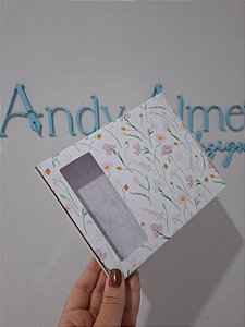 Caixa pasta com visor - Estampa totalmente personalizada