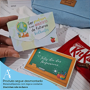 Caixinha para Kit Kat - Dia dos professores - Linha Número 1