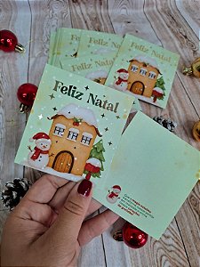 Sem personalizar - 20un Postal MAGIA NATALINA Natal - FULL