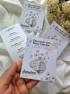 Card com cápsula - Janeiro Branco