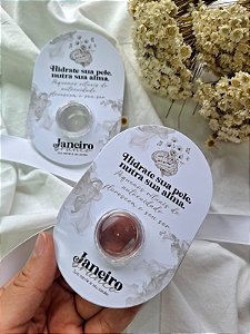 25 Cards com pote acrílico 4gr - Janeiro Branco