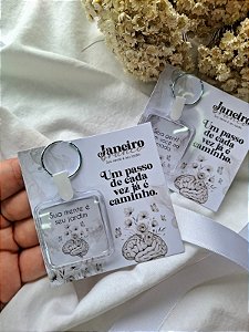 Card com Chaveiro - Janeiro Branco