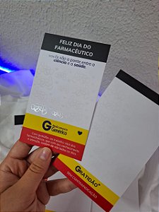 Sem personalizar - 20 Un Postal/Cookie Card Dia do Farmacêutico - FULL
