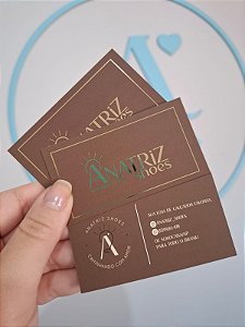 Cartão de Visita / Fidelidade Premium - PERSONALIZADO